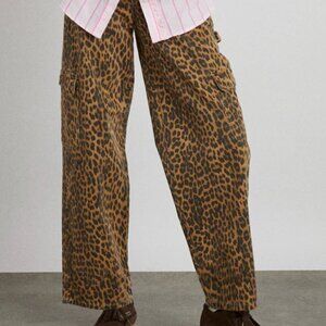 Damsen Madder leopard cargo pants UK 14 / US 10